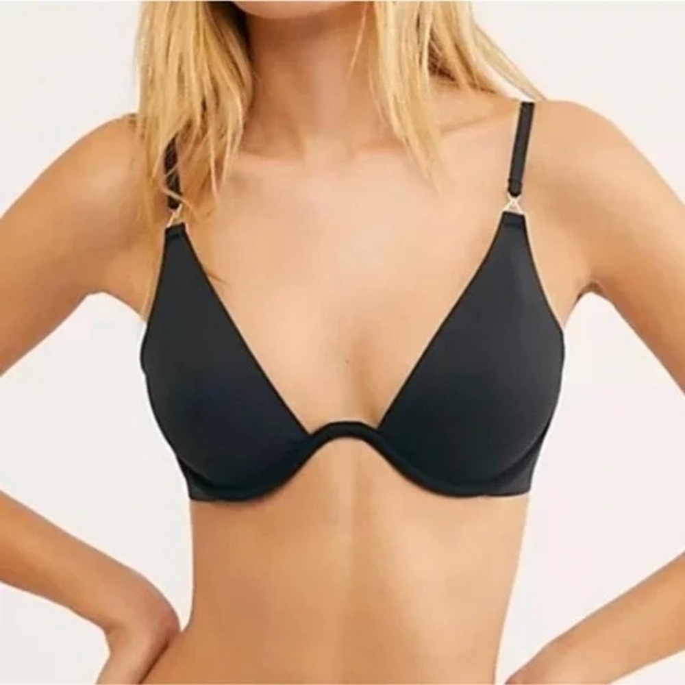 Free People Ari Underwire Bra 0010 Black / Size 34A / Brand New